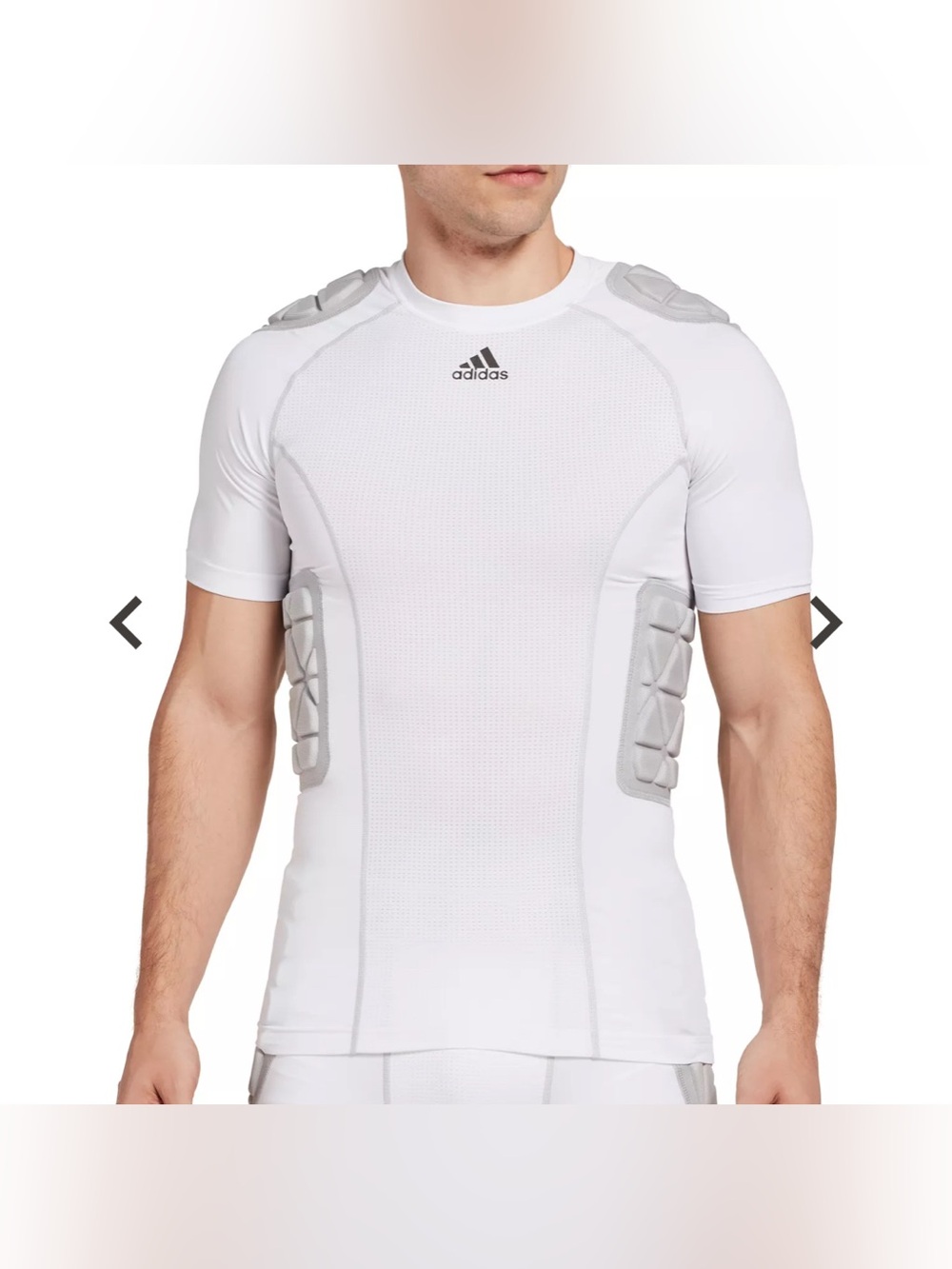 Adidas men’s small padded football shirt techfit